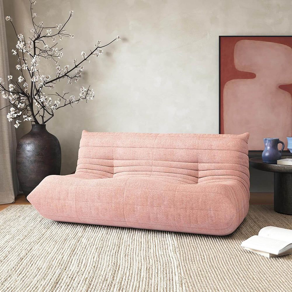 Modern Lounge Bean Bag Chair，Oversized Chaise Lounge for Living Room, No Assembly Required