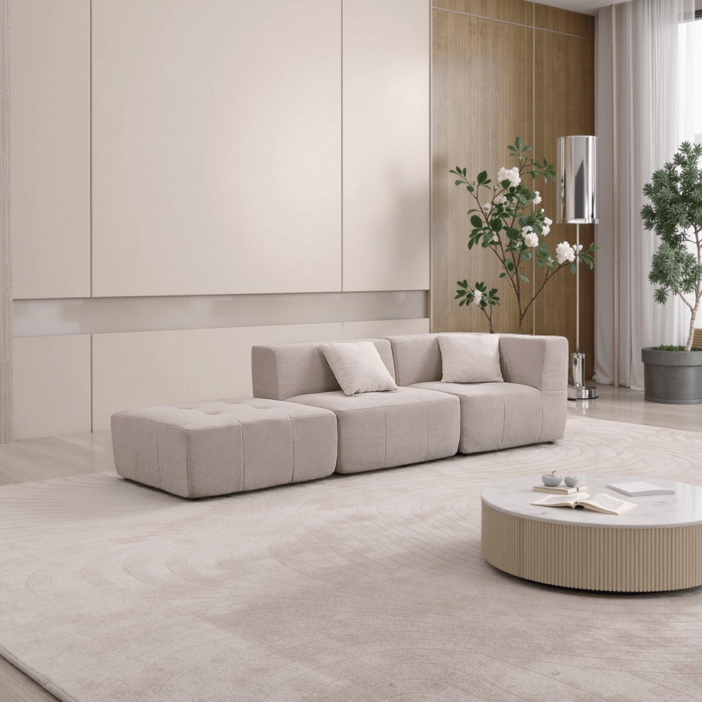 Modular Sectional Couch, Luxury Couches for Living Room,L Shaped Boneless Sofa