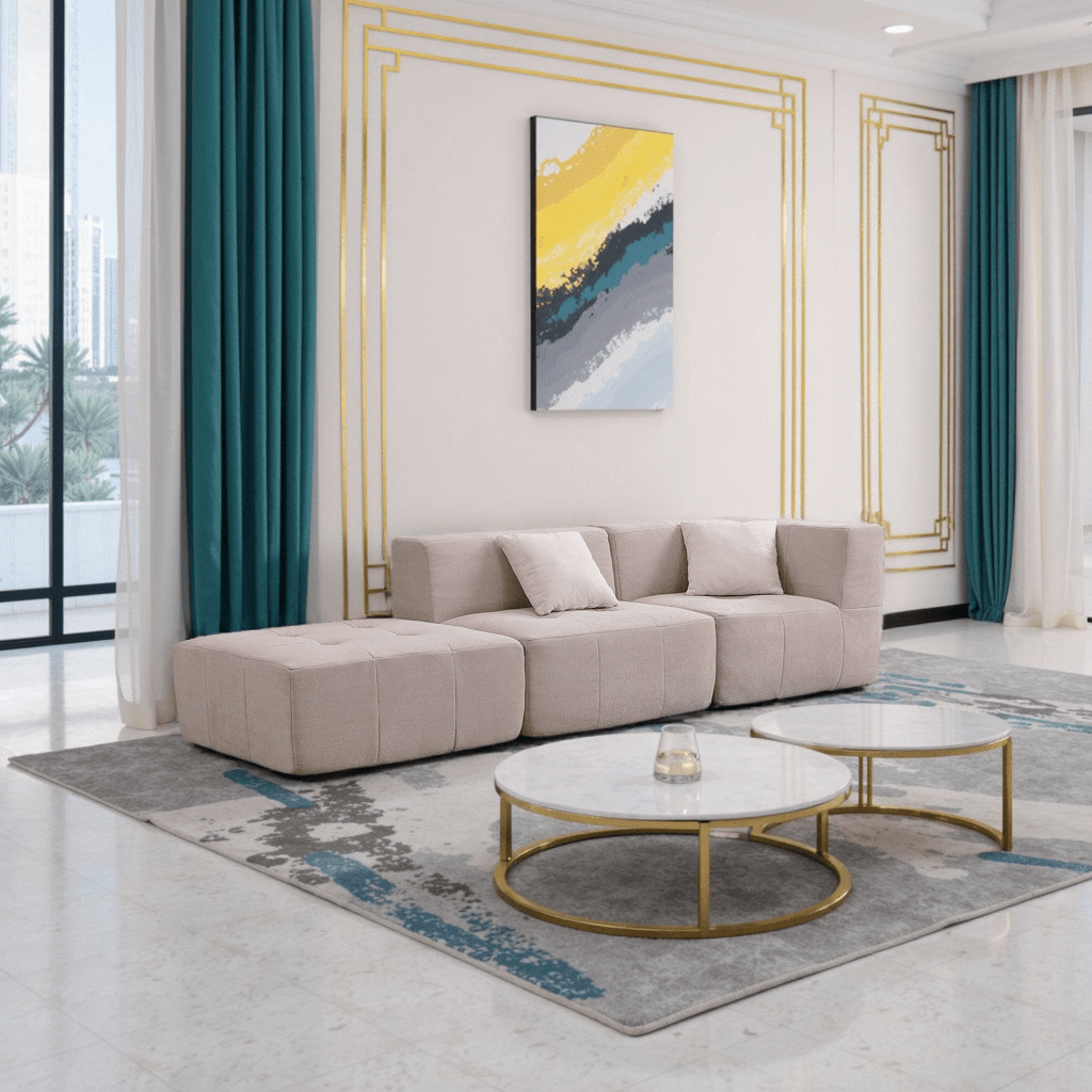 Modular Sectional Couch, Luxury Couches for Living Room,L Shaped Boneless Sofa