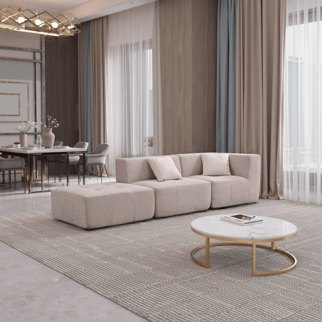 Modular Sectional Couch, Luxury Couches for Living Room,L Shaped Boneless Sofa