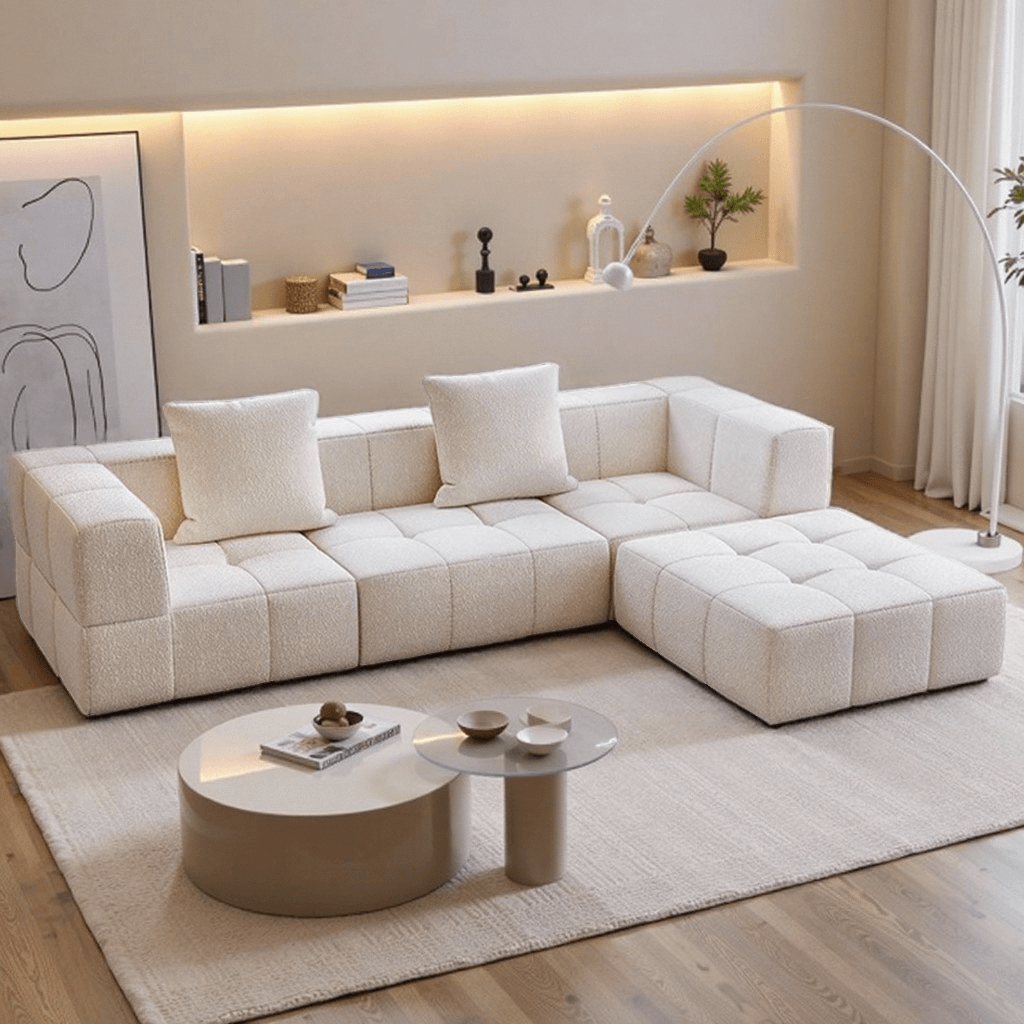 Modular Sectional Couch, Luxury Couches for Living Room,L Shaped Boneless Sofa