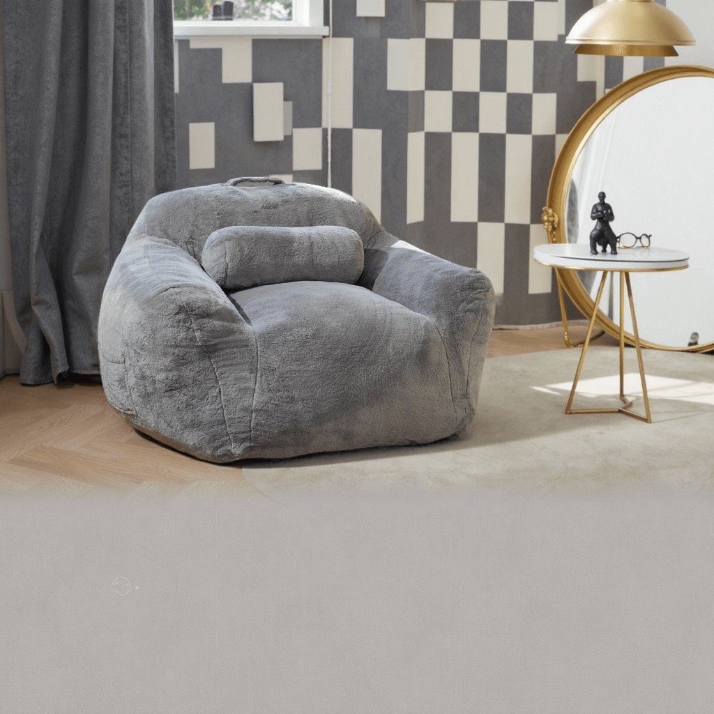 Comfortable Bean Bag Compression Sofa Chair with Ergonomic Support for Living Room