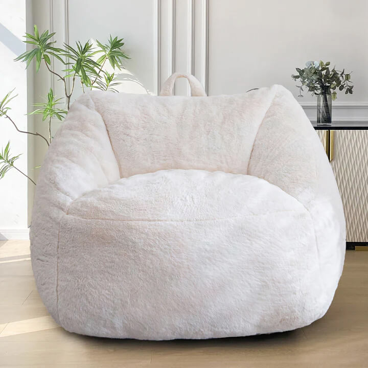 Comfortable Bean Bag Compression Sofa Chair with Ergonomic Support for Living Room