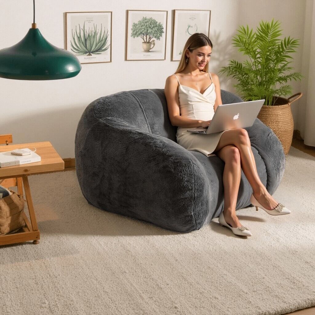 Beanbag Chair Bean Bag Chairs for Adults Bean Bags Giant Bean Bag Sofa