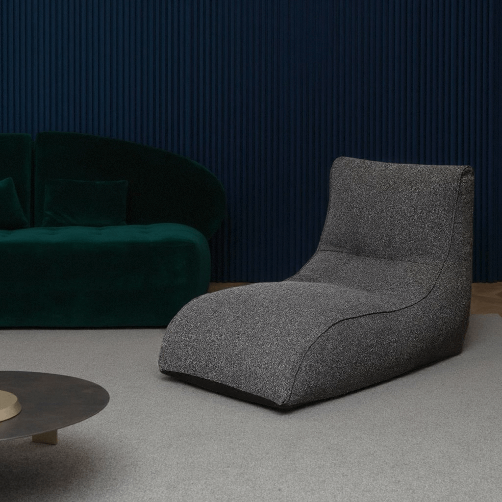 Compressible Single Couch Lounger Bean Bag with Memory Foam Filled for Living Room, Bedroom or Balcony