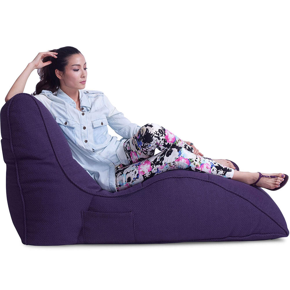 Compressible Single Couch Lounger Bean Bag with Memory Foam Filled for Living Room, Bedroom or Balcony