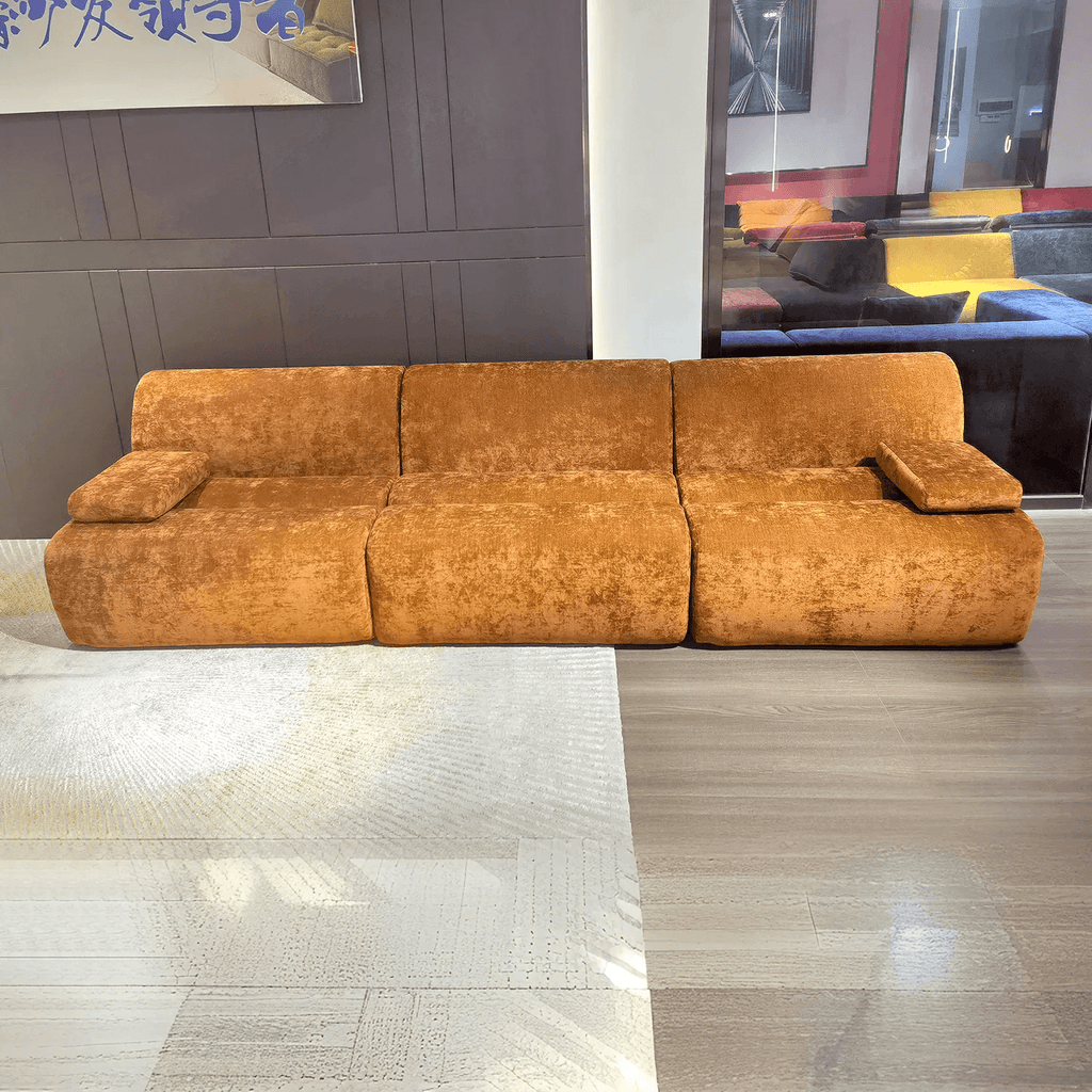 Sectional Sleeper compression Sofa Bed with Storage Ottomans Modular Sectional Couch Bed for Living Room