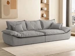 Deep Fabric Couch, Compression Sailing Sofa for Living Room