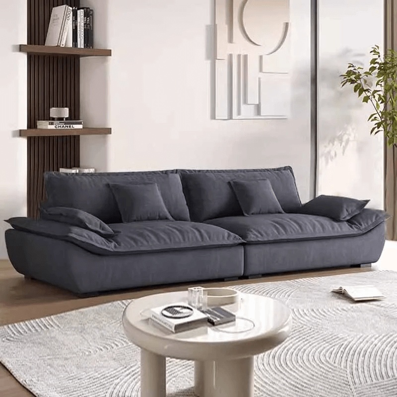 Deep Fabric Couch, Compression Sailing Sofa for Living Room