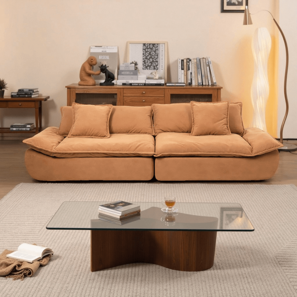 Deep Fabric Couch, Compression Sailing Sofa for Living Room