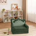 2-in-1 Toddler Chair Comfy, Convertible Sofa to Lounger, Kids Furniture for Playroom, Gift for Birthday, Children's Day