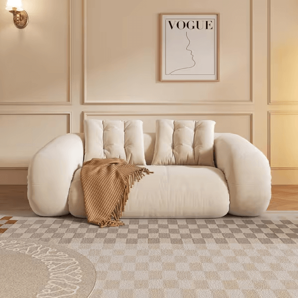 Foldable Boneless Sofa Bed,  Folding Floor Couch, Compressed Convertable Sleeper Sofa, Memory Foam Couch with Pillow