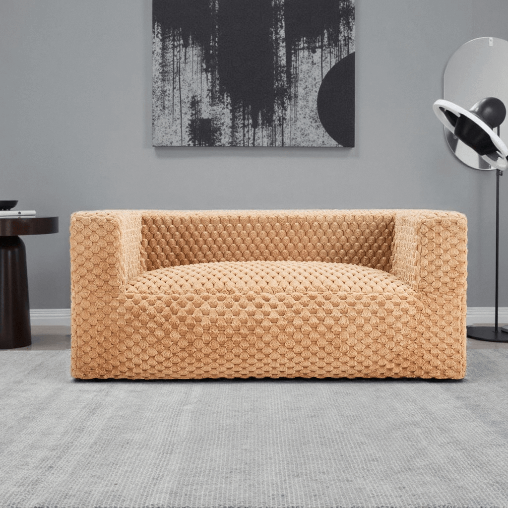 Comfy Bean Bag Loveseat Floor Couch for Bedroom,Living Room,Apartment