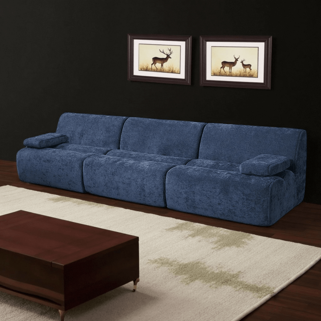 Sectional Sleeper compression Sofa Bed with Storage Ottomans Modular Sectional Couch Bed for Living Room