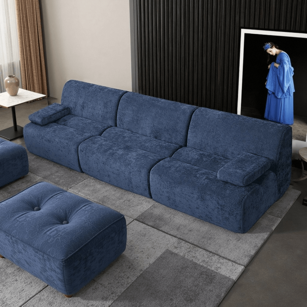 Sectional Sleeper compression Sofa Bed with Storage Ottomans Modular Sectional Couch Bed for Living Room