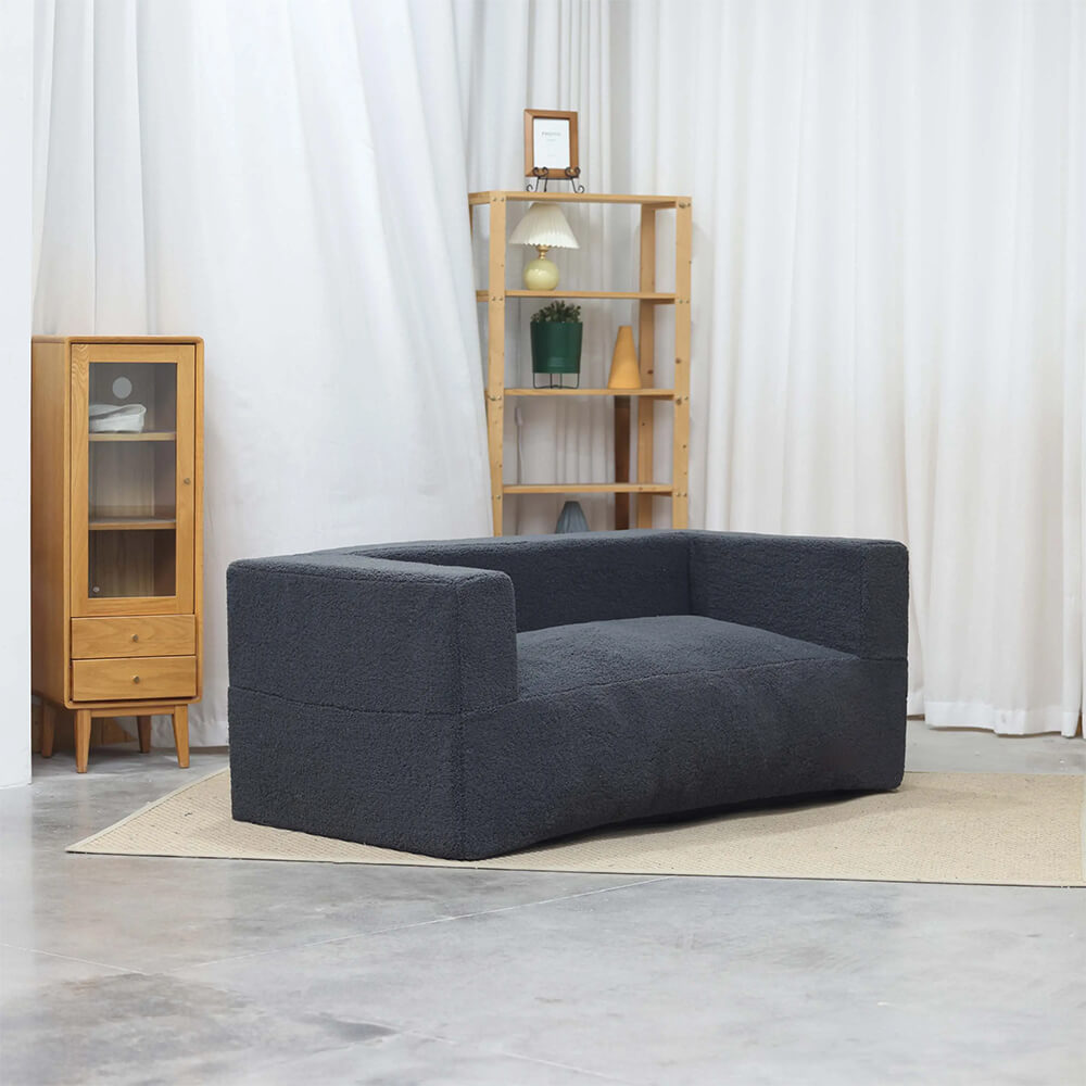 Modern Sofa Loveseat Couch Memory Foam Bean Bag Sofa