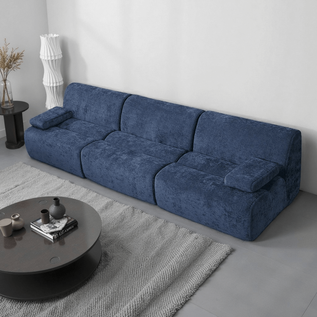 Sectional Sleeper compression Sofa Bed with Storage Ottomans Modular Sectional Couch Bed for Living Room