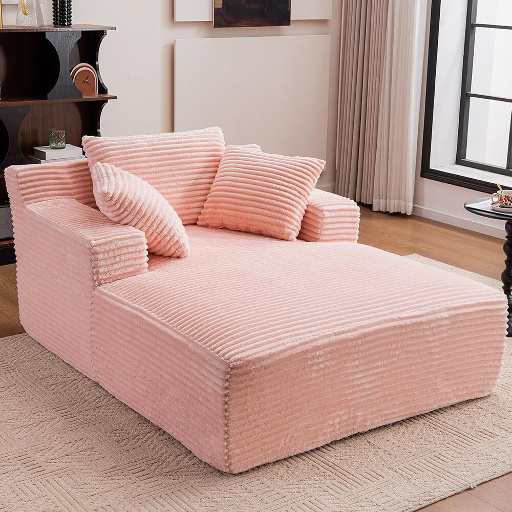 50" Comfy Fluffy Cloud Couch,Modern Deep Seat Sofa,Single Sleeper Sofa Chair for Livingroom,Bedroom,No Assembly