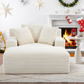 50" Comfy Fluffy Cloud Couch,Modern Deep Seat Sofa,Single Sleeper Sofa Chair for Livingroom,Bedroom,No Assembly