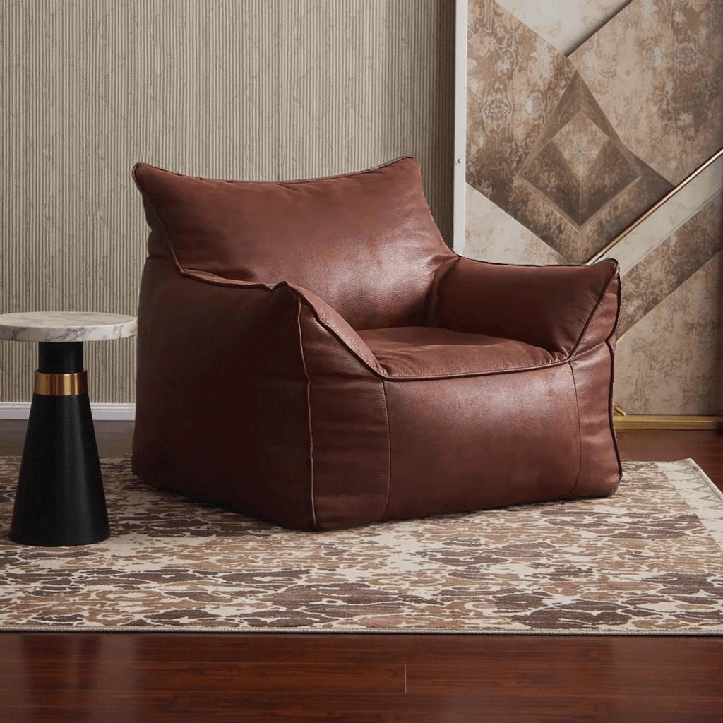Pu Leather Fabric Soft Modern Sofa Big Bean Bag Chair Sofa for Living Room