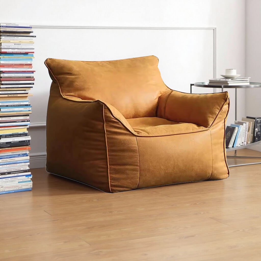Pu Leather Fabric Soft Modern Sofa Big Bean Bag Chair Sofa for Living Room