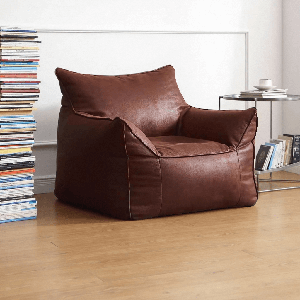 Pu Leather Fabric Soft Modern Sofa Big Bean Bag Chair Sofa for Living Room