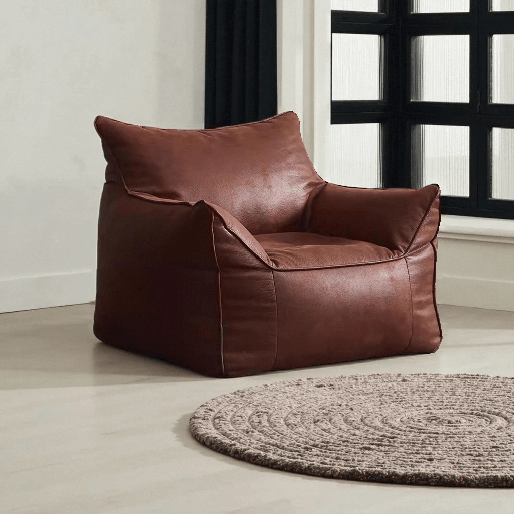 Pu Leather Fabric Soft Modern Sofa Big Bean Bag Chair Sofa for Living Room