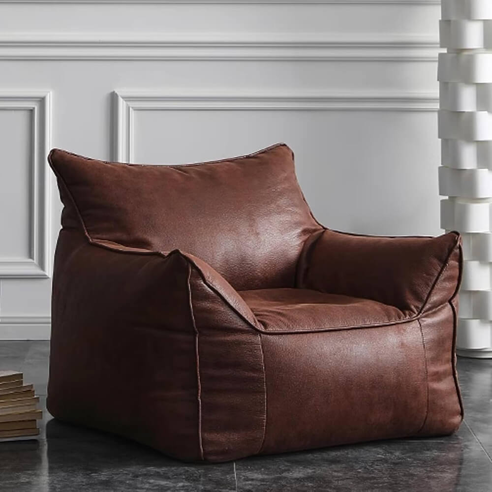 Pu Leather Fabric Soft Modern Sofa Big Bean Bag Chair Sofa for Living Room