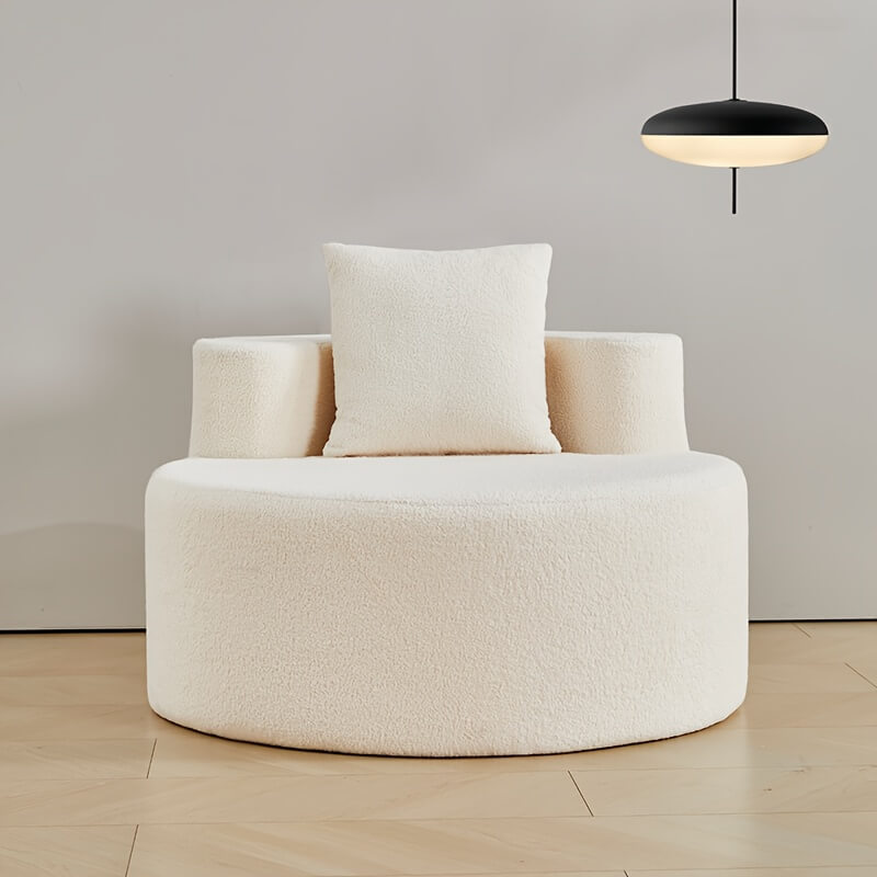 Deep Seat Circle Single Cloud Sofa O-Shape Chair for Living Room, Bedroom Apartment, Office