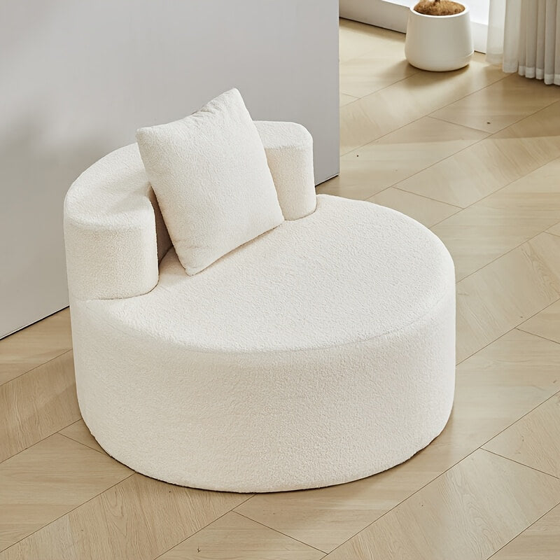 Deep Seat Circle Single Cloud Sofa O-Shape Chair for Living Room, Bedroom Apartment, Office