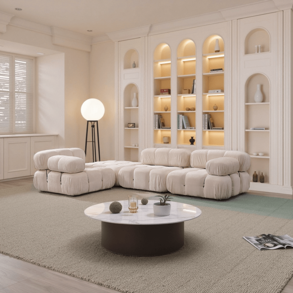 Modular Sectional Sofa Couch, Luxury Sectional Couches for Living Room, L Shape Convertible Sectional Sofa