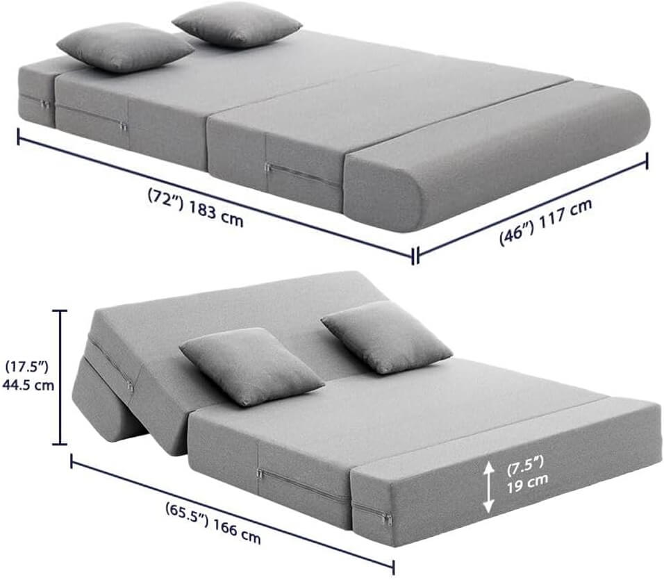 Upholstered Chaise Lounge Indoor for Living Room Bedroom Office Chaise Lounge Sofa