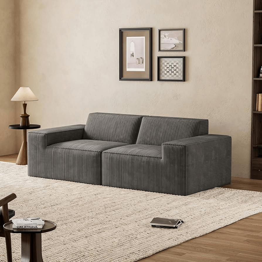 Modular Sectional Sofa Couches, 3 Seat Modular Sofa Memory Foam Sectional Couches for Living Room
