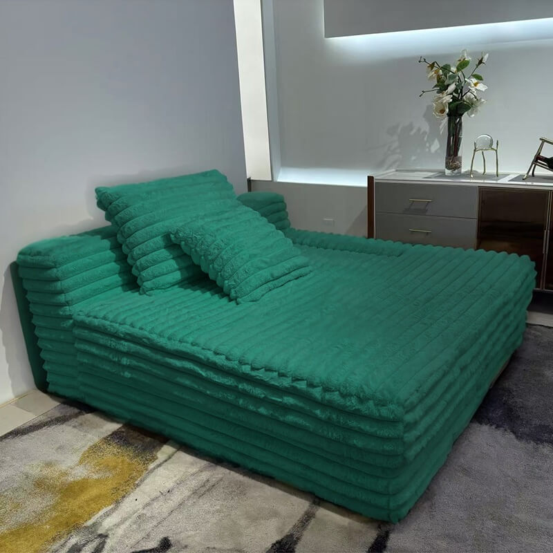 Oversized Cloud Couch, No Assembly Required Plush Chaise Lounge