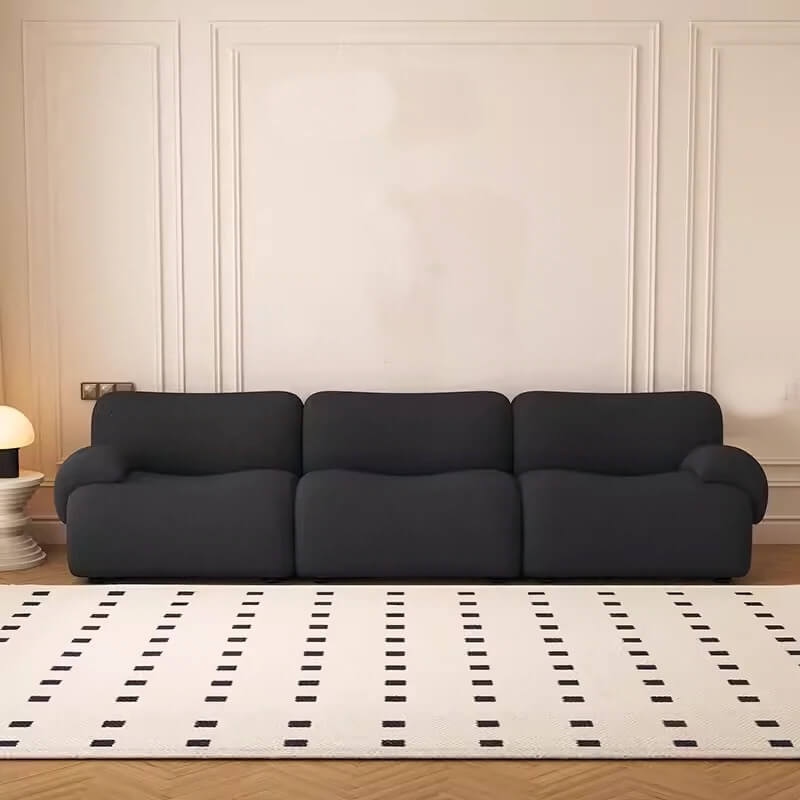 Modern Teddy Velvet Upholstered Sectional Sofa Modular Sofa