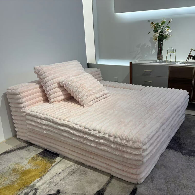 Oversized Cloud Couch, No Assembly Required Plush Chaise Lounge
