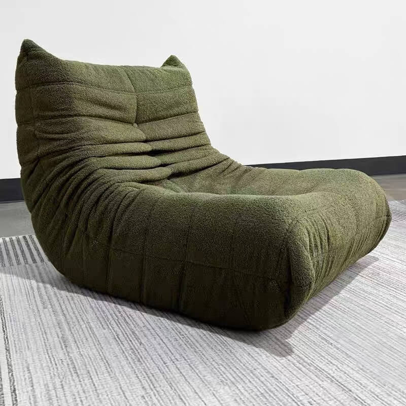 Modern Lounge Bean Bag Chair，Oversized Chaise Lounge for Living Room, No Assembly Required