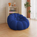 Lazy Bean Bag Chaise Lounges Upholstered Couch, Memory Sponge Stuffed Bean Bag Couch for Living Room