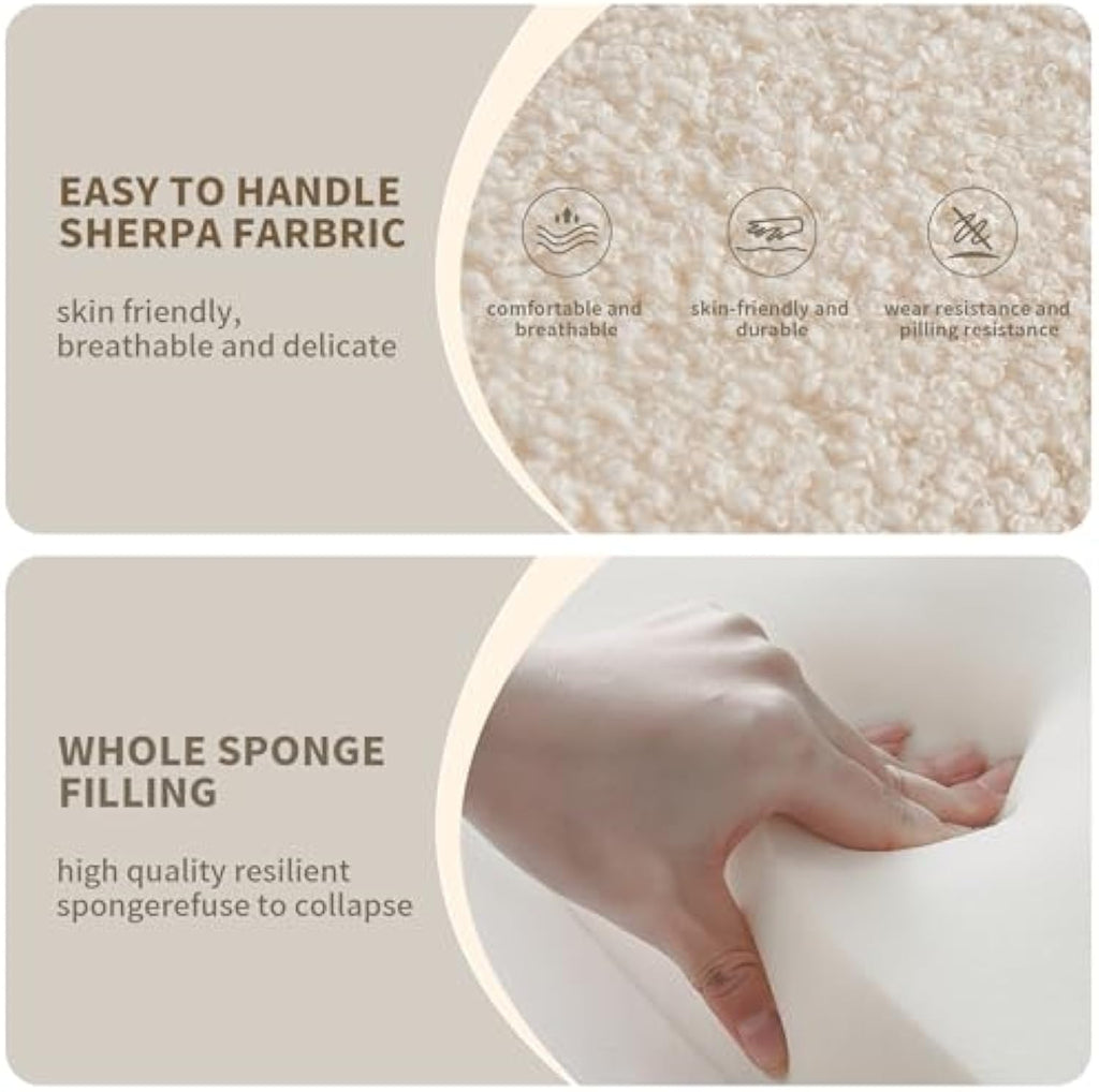 Modern Curved Sectional Sofa, Comfortable Upholstered Foam-Filled Sectional Sofa Couch